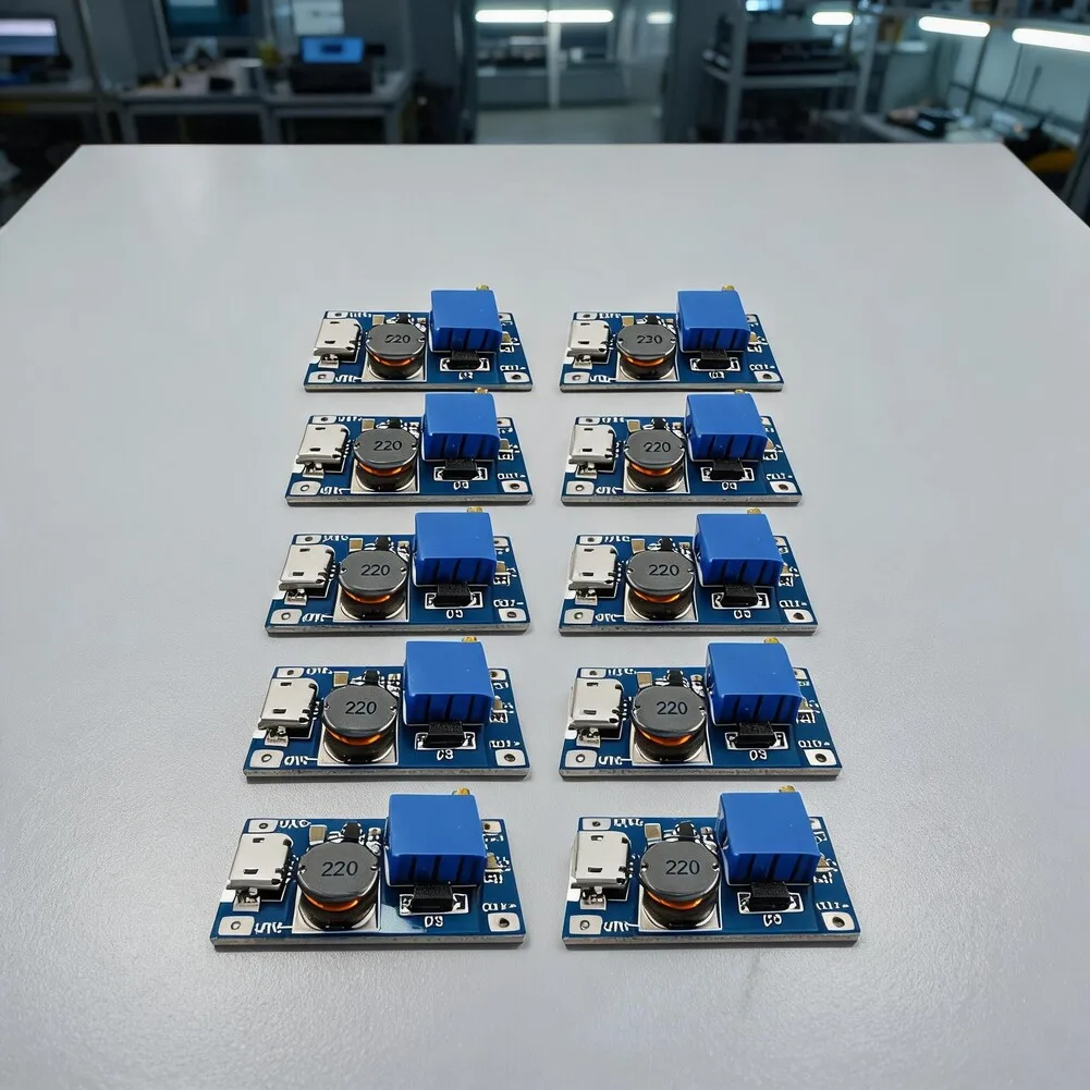 10Pcs DC-DC Step Up Converter With Input Adjustable Voltage Regulator Board For Electronic Devices Accessories