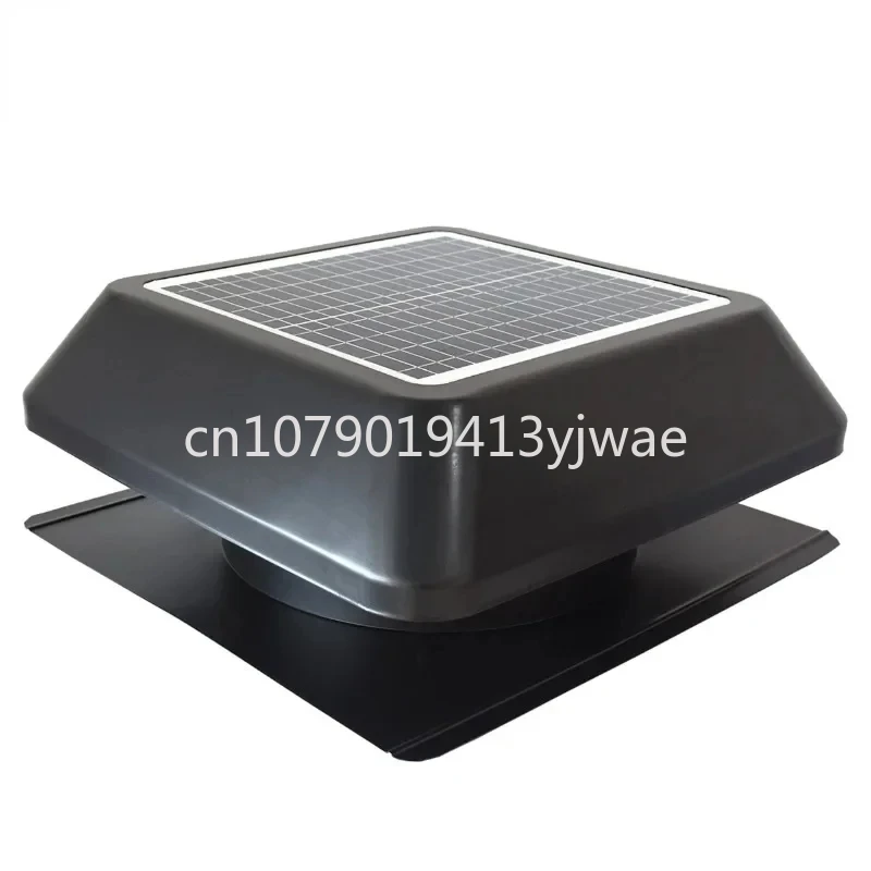 Solar powered attic heat extractor air circulation high-speed DC ceiling fan ventilation, green ventilation tunnel on the roof