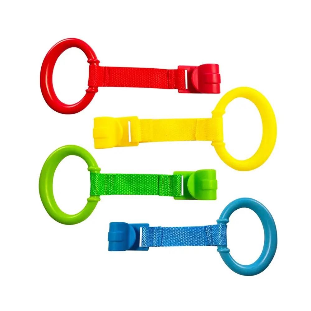 1/4PCS Pull Ring Baby Toys Pendants Bed Rings Hooks Help Baby Stand For Playpen Baby Crib Hooks General Use Hooks