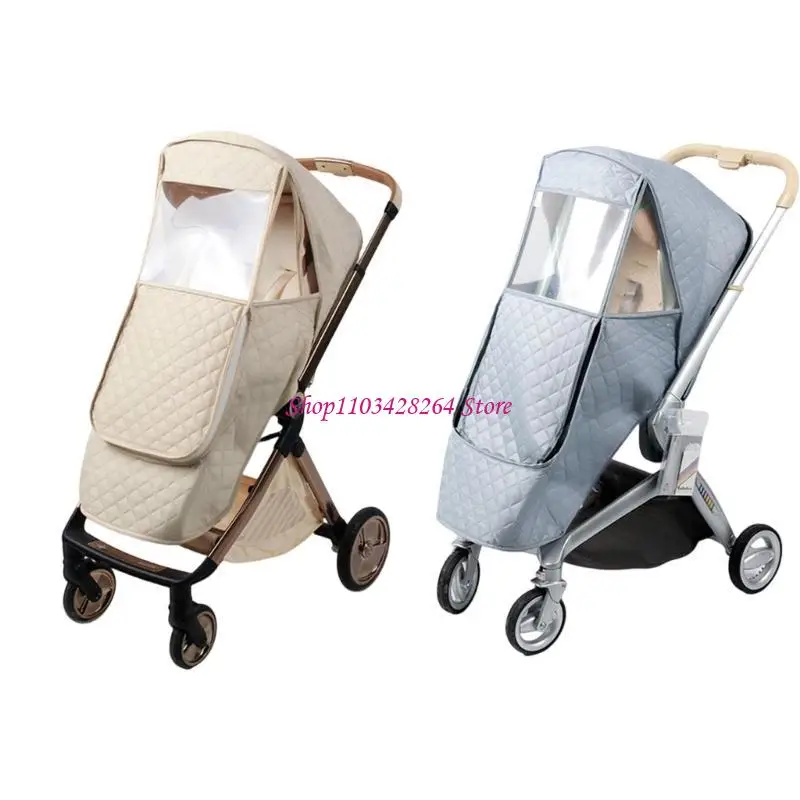 Tear Resistant Universal Baby Strollers Rain Shielding Weather Small Strollers Wind Protector for Parents