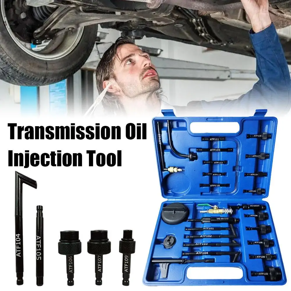 

25/26pcs Oil Refill Filling Atf Adapter Oil Fill Adapter Transmission Fluid Oil Refilling Connector Tool Kit For Vw Au Q3d1