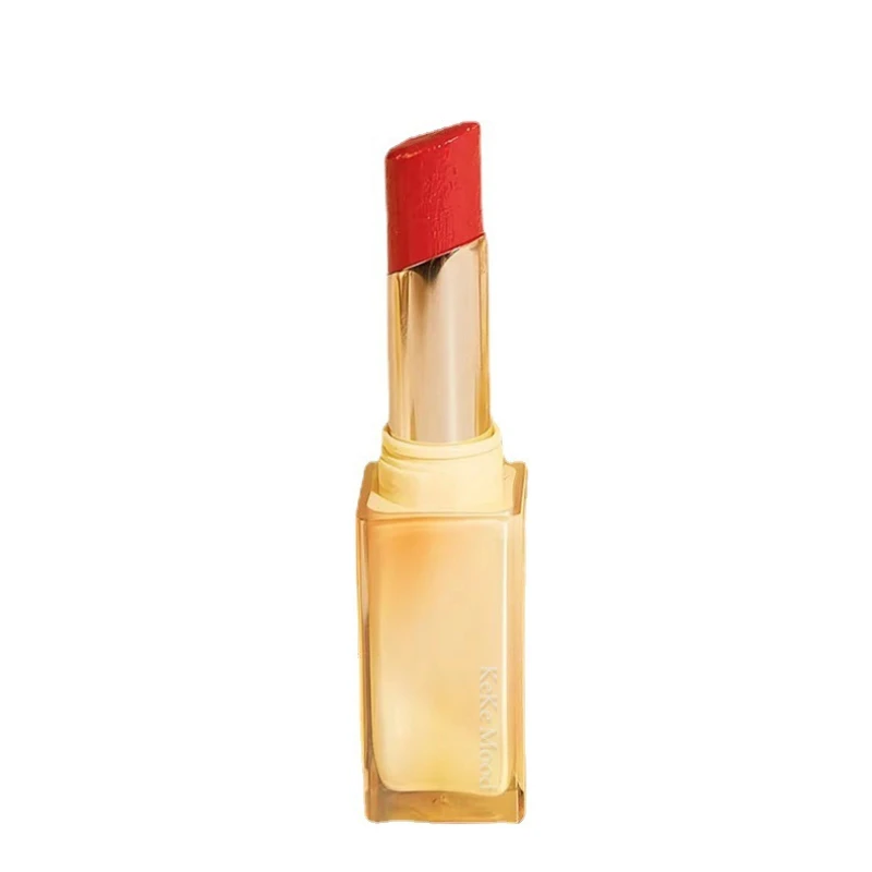 Rouge à Lèvres en Gelée de Clip Rouge Thé Brun, Baume Jules, Velours Facile à documenter, Gelée Naturelle Durable, Brcorporelle, Soins du Maquillage, Cosmétiques