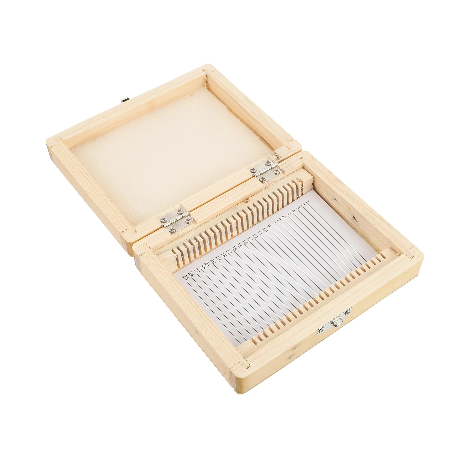 Multi Slots Microscope Slide Storage Holder Wood Slide Storage Container Microscope Slide Storage Box