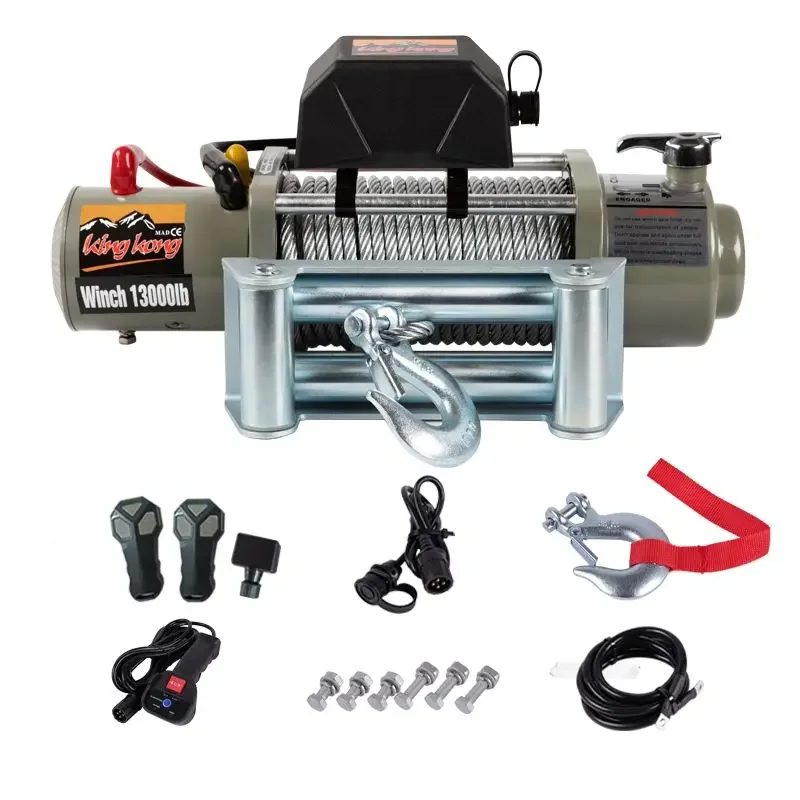 14500lb wirerope capstan Kong Winch Off-road Vehicle Electric Self-rescue Car