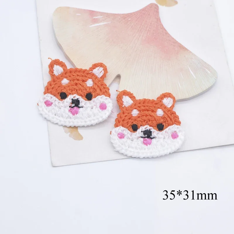 10Pcs Kawaii Animals Wool Applique for DIY Clothes Hat Shoes Sewing Supplies Patches Headwear Hair Loop Clips Decor Accessories