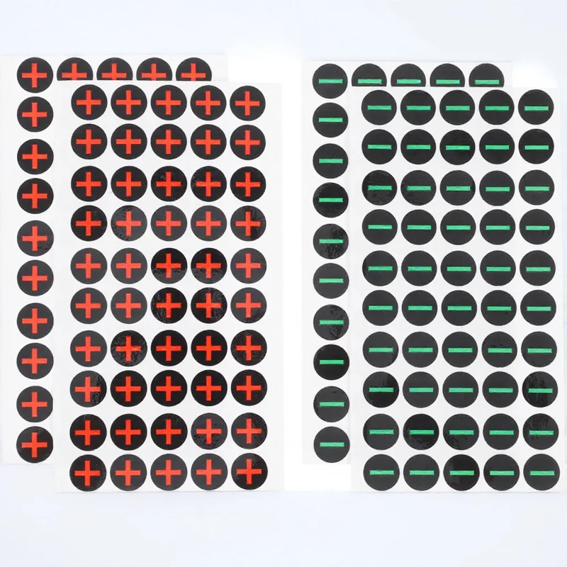 

Clear Markings Durable Waterproof Self Adhesive Polarity Stickers Safety Warning Decals Label Signs Versatile