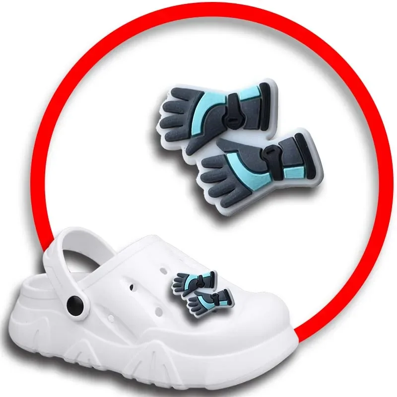 Ski Athletes Shoe Charms for Crocs Sandals, Clogs Pins, Decorações de sapatos, acessórios para homens e mulheres, emblemas para meninas e crianças