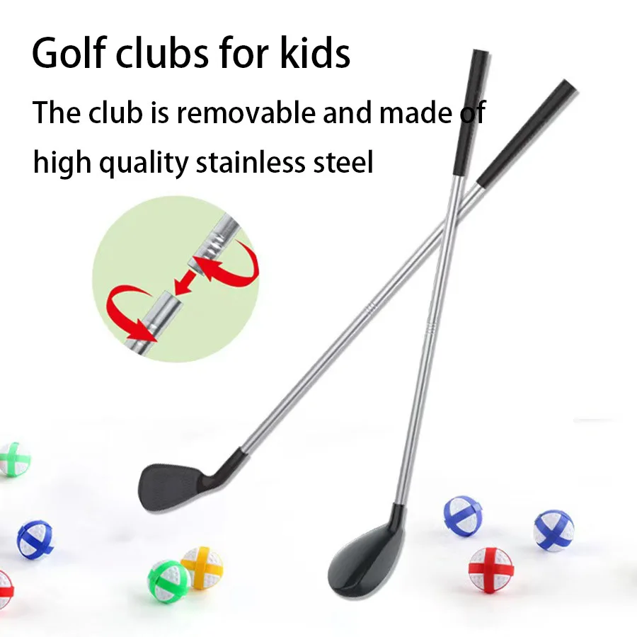 Kid Golf Set für Kind Golf Chipping Spiel mit Matte Sticky Ball Versenkbare Club Lagerung Tasche Indoor Outdoor Sport Spielzeug Geschenk Spiel