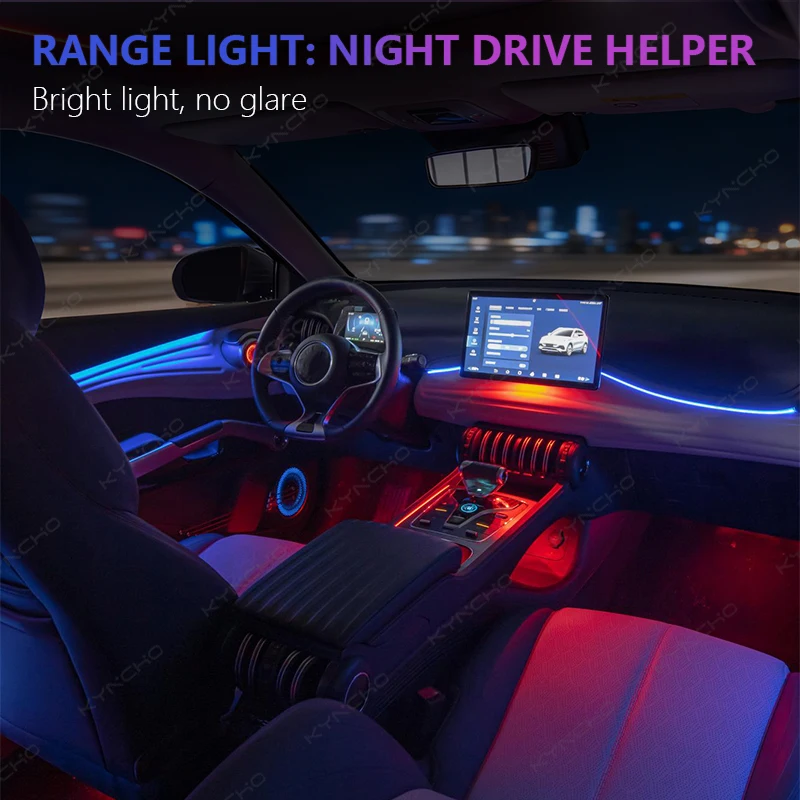 For BYD ATTO 3 Dimmable Car Ambient Light Symphony LED Intelligent Auto Interior Lighting Automotive Ambient Lighting