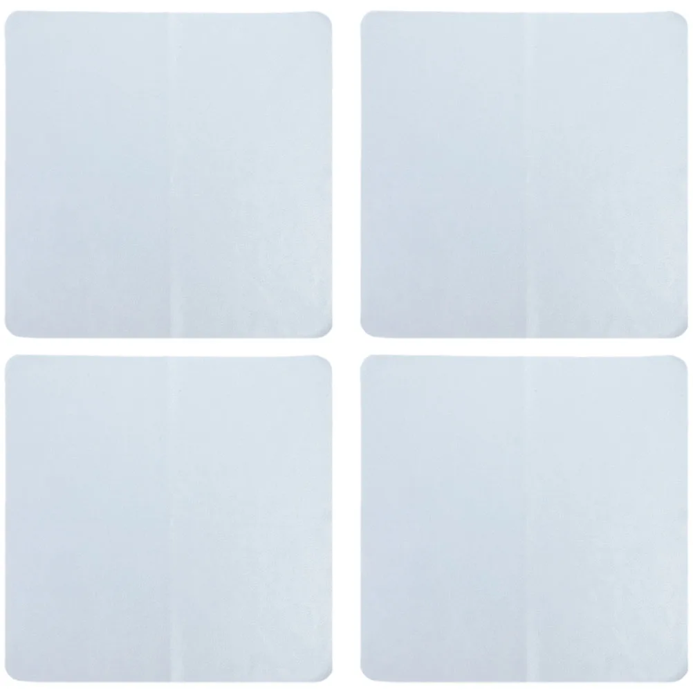 

4pcs Grey Velvet Mirror Cloth Large Size Eyeglass Camera Lens Phone Screen Cleaning Wipes Microfiber Scratch Free