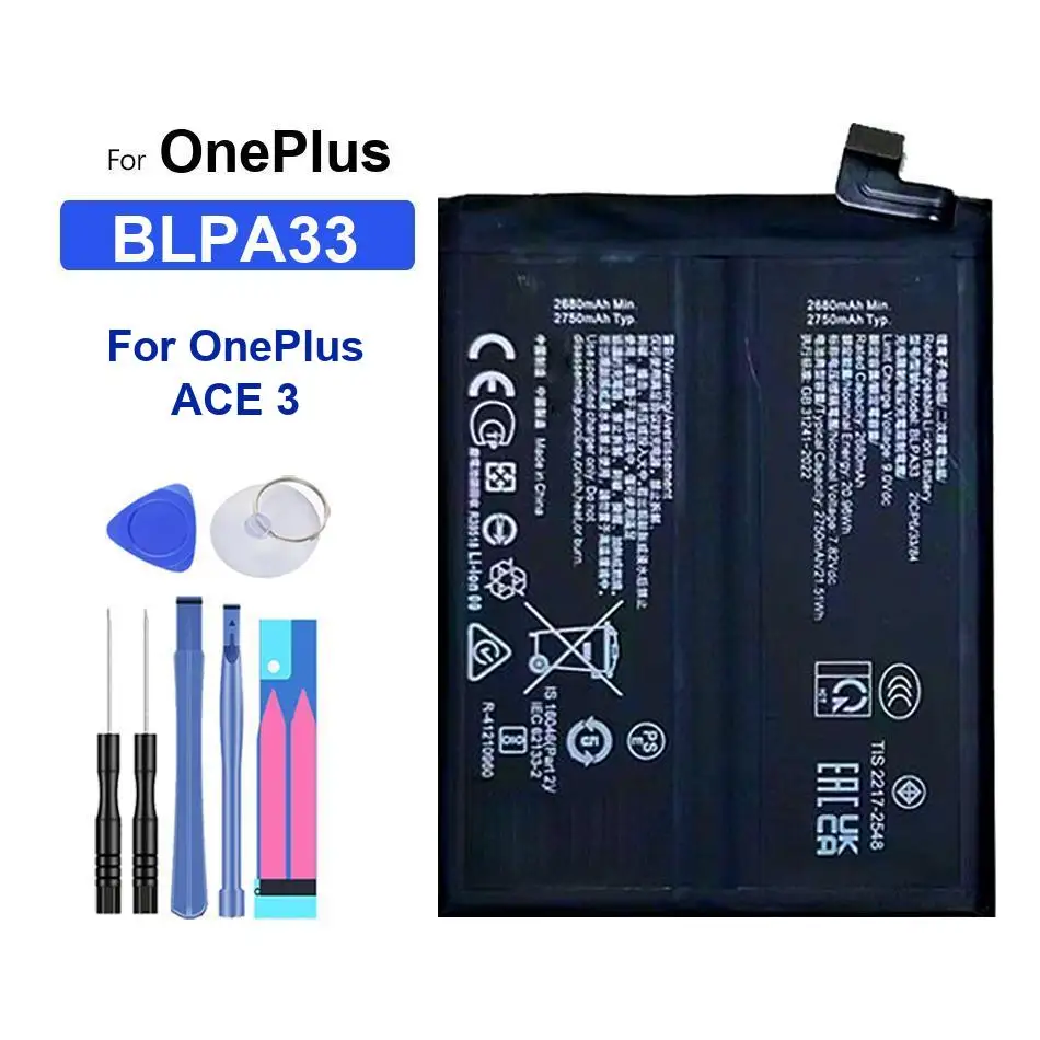 Batería para OnePlus ACE ACE2 Pro 3 BLP921 BLPA09 BLPA33