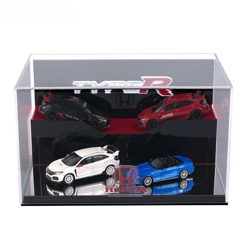 Timemicro+moerart original design 1:64 Honda theme Alloy car dust transparent high-end creative storage display box