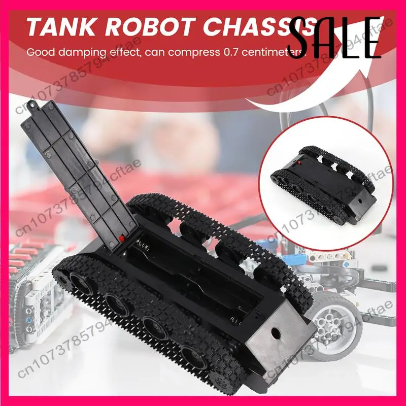 -A12R Rc Tank Smart Robot Tank Car Chassis Kit Rubber Track Crawler For Arduino 130 Motor Diy Robot Toys For Children