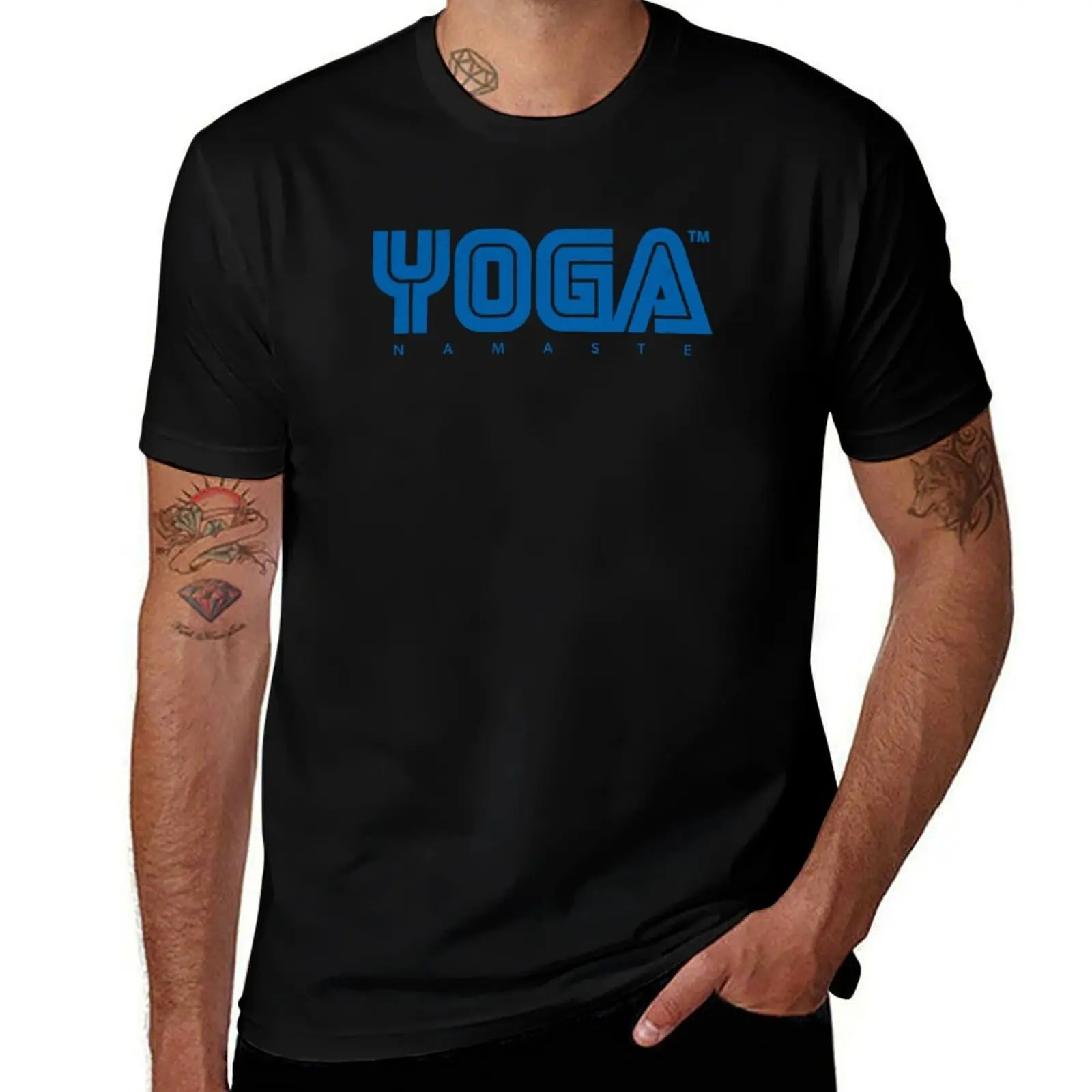 

Vintage Yoga Retro Sega Gamer Logo T-Shirt Big Size Crew Neck T-Shirt