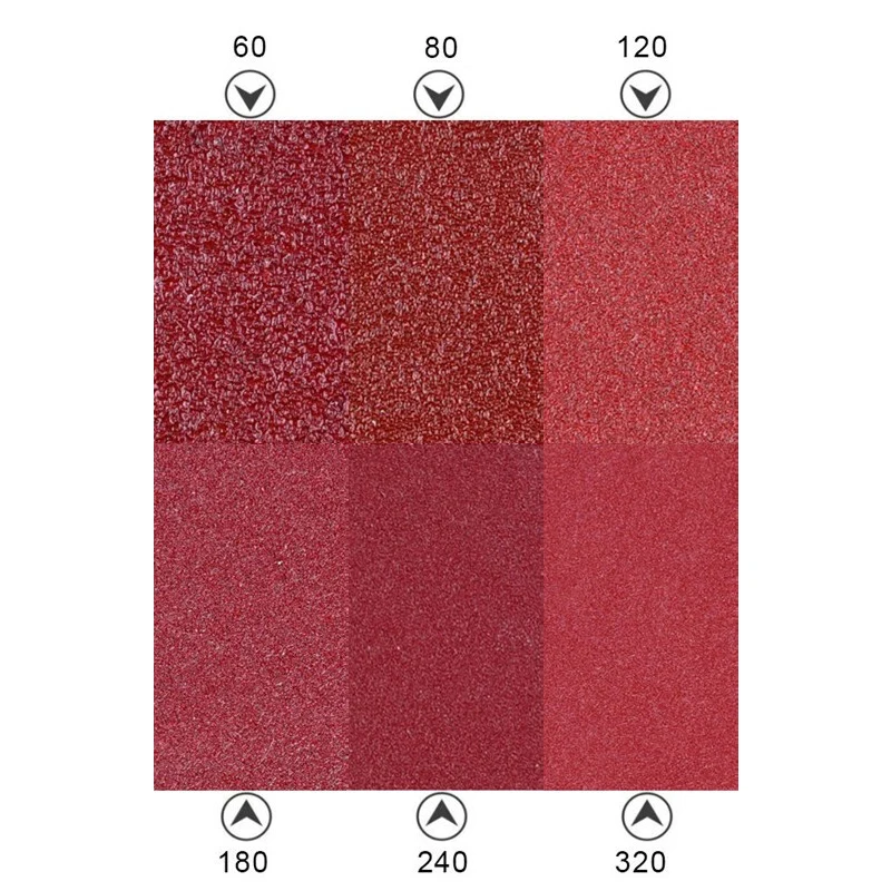 30PCS 90*90*90mm Triangular Sandpaper With 6 Holes Assorted 60-320 Grits Hook & Loop for Delta Sanders/Multi-Sanders