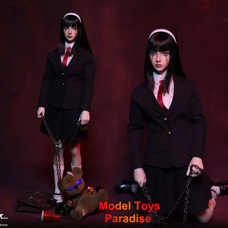 

JKTOYS K-005 1/6 Collectible Toys Cosplay Horror Japanese Manga Girl Movable Eyes Woman Soldier 12'' Action Figure Model Gifts