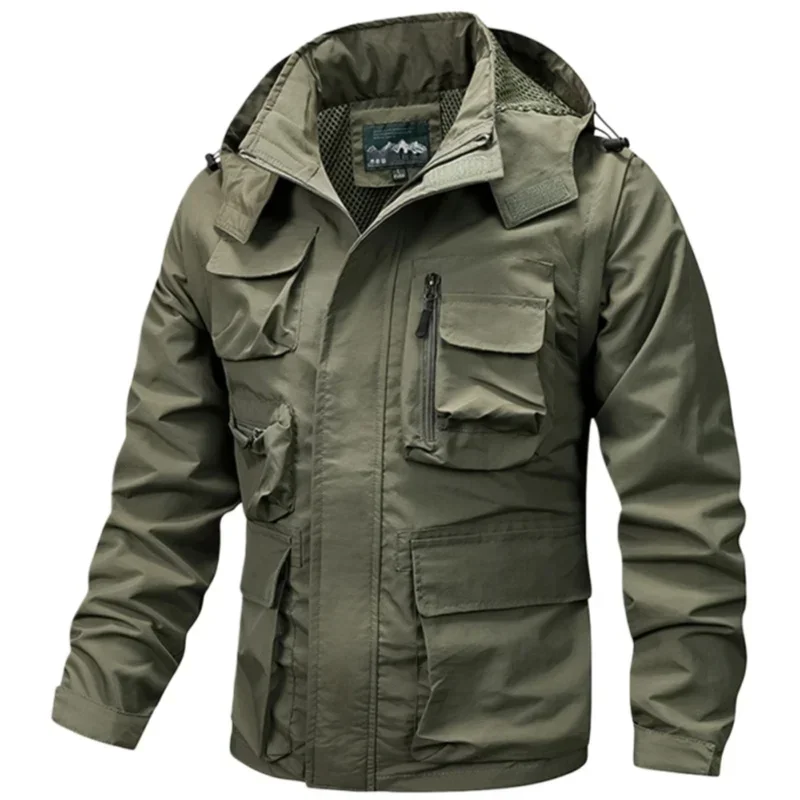 

Мужская демисезонная куртка-ветровка для активного отдыха, водонепроницаемая, для гольфа и бейсбола, флисовая, верхняя одежда, размеры до 5XL