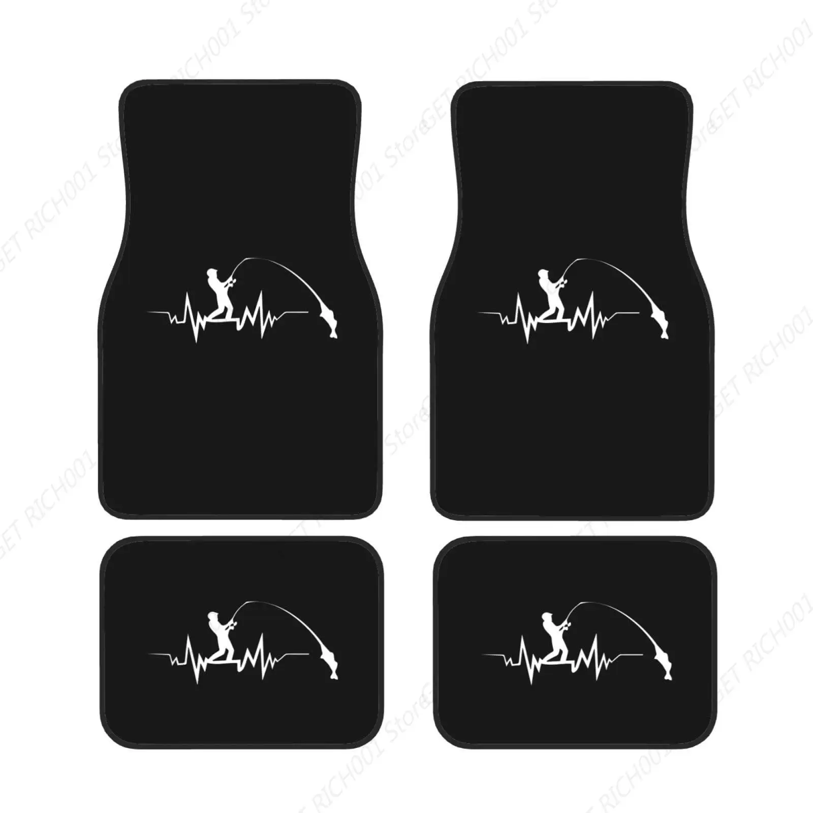 

Tapetes Universales Para El Suelo L Coche Con Latido L Corazón Pesca Cool Beat, Protección Contra Todo Tipo Clima, Juego Compl