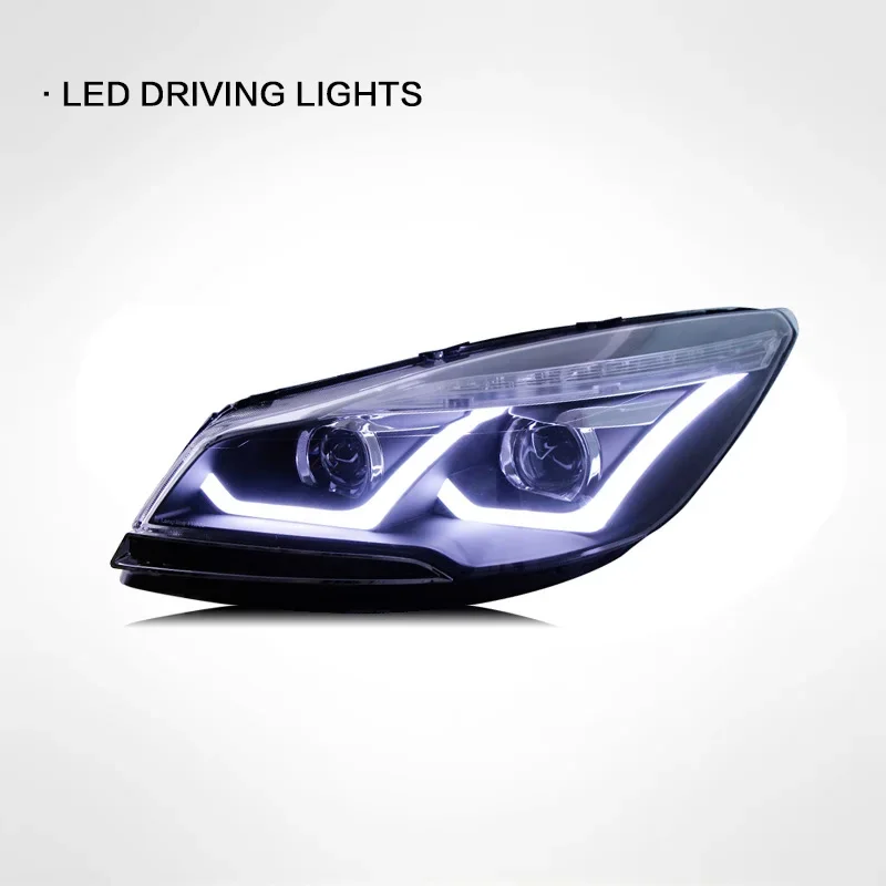 

Car LED Headlight Light Assemblies For Ford Kuga 2013-2016 Auto Fog DRL Brake Turn Signal Lamp Plug and Play