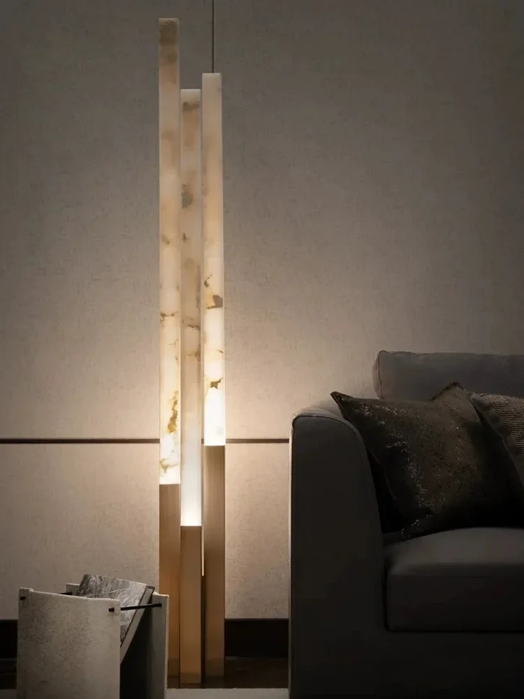 High heels floor lamp marble stainless steel model room sales office living room lamp