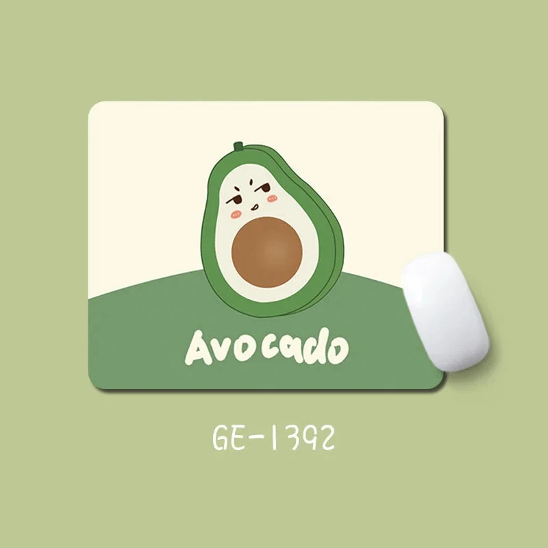 Avocado-Mauspad, Mini-Schreibtischunterlage, Niedliches Kawaii-Gummipad für Büro und Gaming, 7 Muster – Detail 11