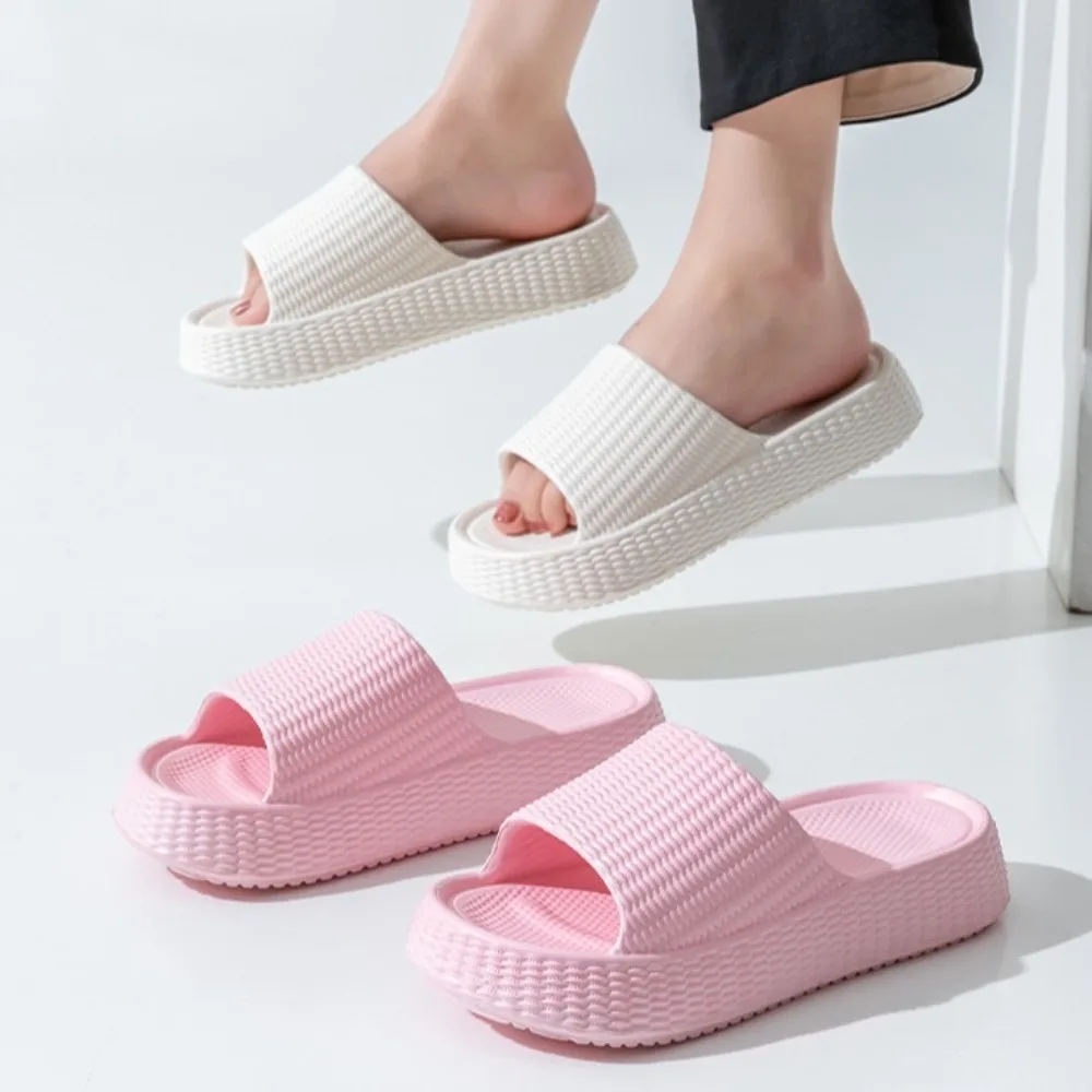 

Fashion Soft EVA Slippers Women Anti Odor Open-toe Flat Slippers Beachwear Shoes Bathroom Slippers Girls