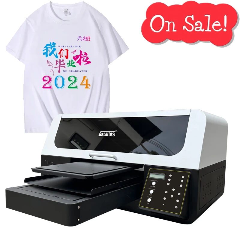 Textile Garment Dtg Printer T-Shirt Printing Machine I3200 A1 A2 Two Printhead Fast Printing Speed Dtg Printer