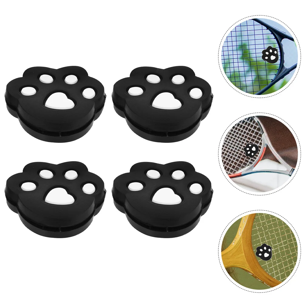 

4Pcs Shockproof Tennis Accessories Silicone Racket Dampening Supplies Vibration Reducer for Better Handling Professional Grade