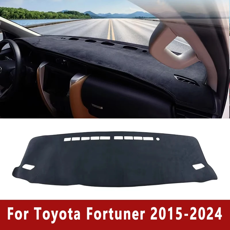 

Car Dashboard Mat Dash Covers Non-slip Pad Accessories For Toyota Fortuner 2015 2016 2017 2018 2019 2020 2021 2022 2023 2024