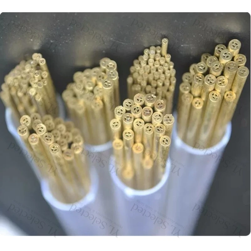 4 Holes Brass EDM Electrode Tube Multihole 1.5-3.0mm Diameter 400mm Length For WEDM Drilling Machine