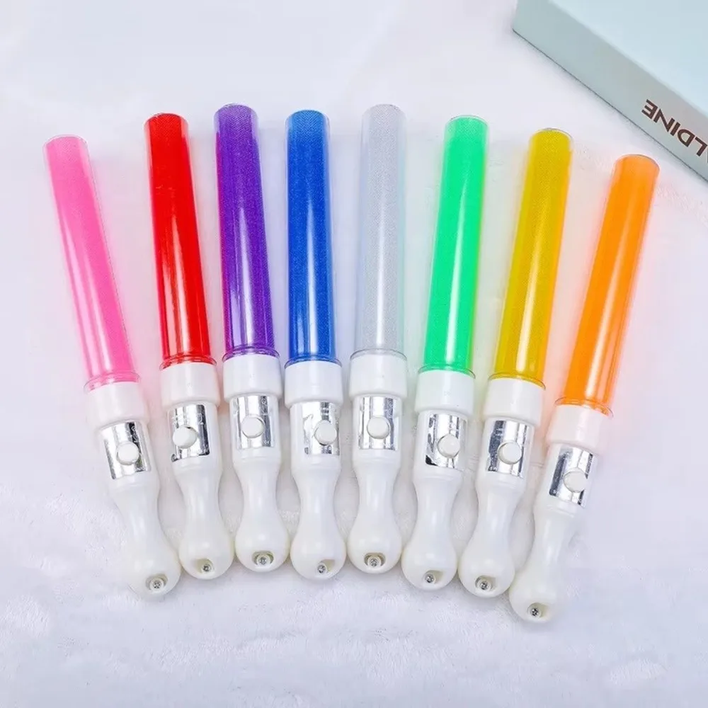 Random Color Heart Star Lightstick Reusable Luminous Bar Kpop Glow Sticks Battery Operated Finger Lightstick LED Glow Stick
