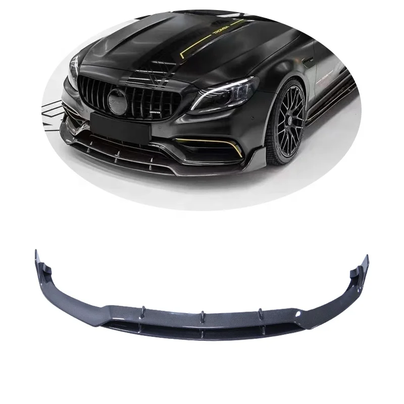 

Carbon Fiber Front Bumper Lip for Benz C-Class C205 W205 C63 Coupe&Sedan 2D 2015-2021custom