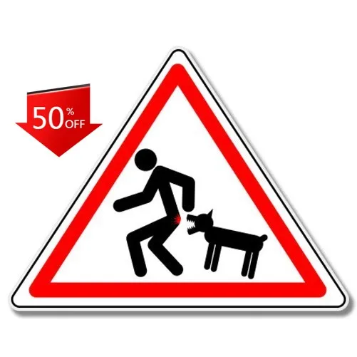 

Caution Dog Will Bite Trendy Bumper Motor Home Walls Car Sticker Vintage Funny Aesthetic Retro