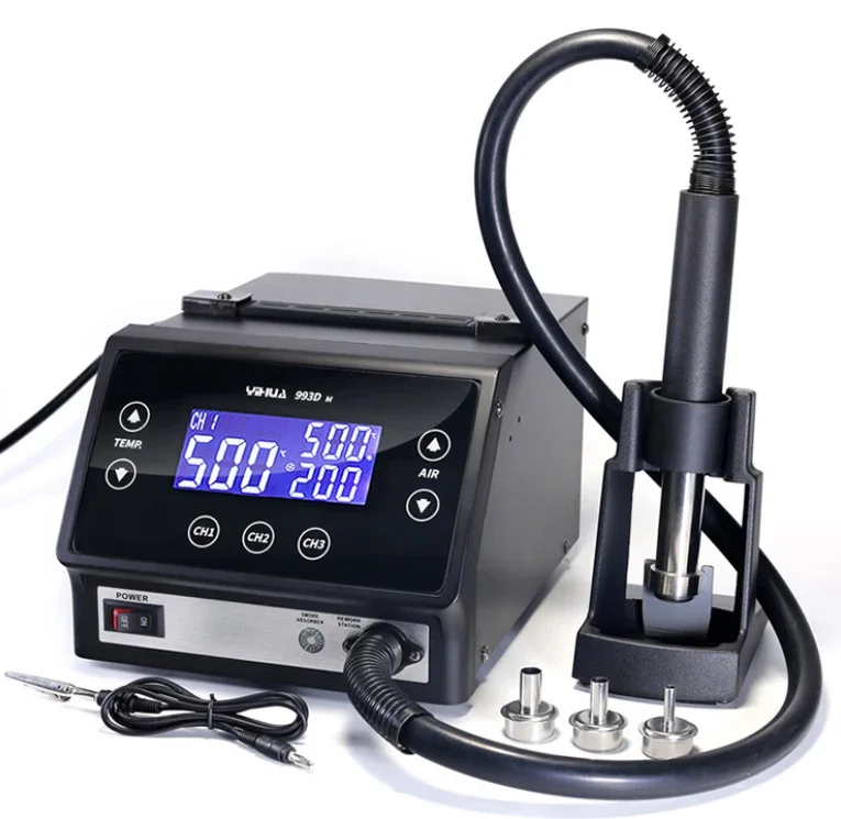 

Smart touch screen desoldering station High-power hot air station Mobile phone repair hot air gun soldering station
