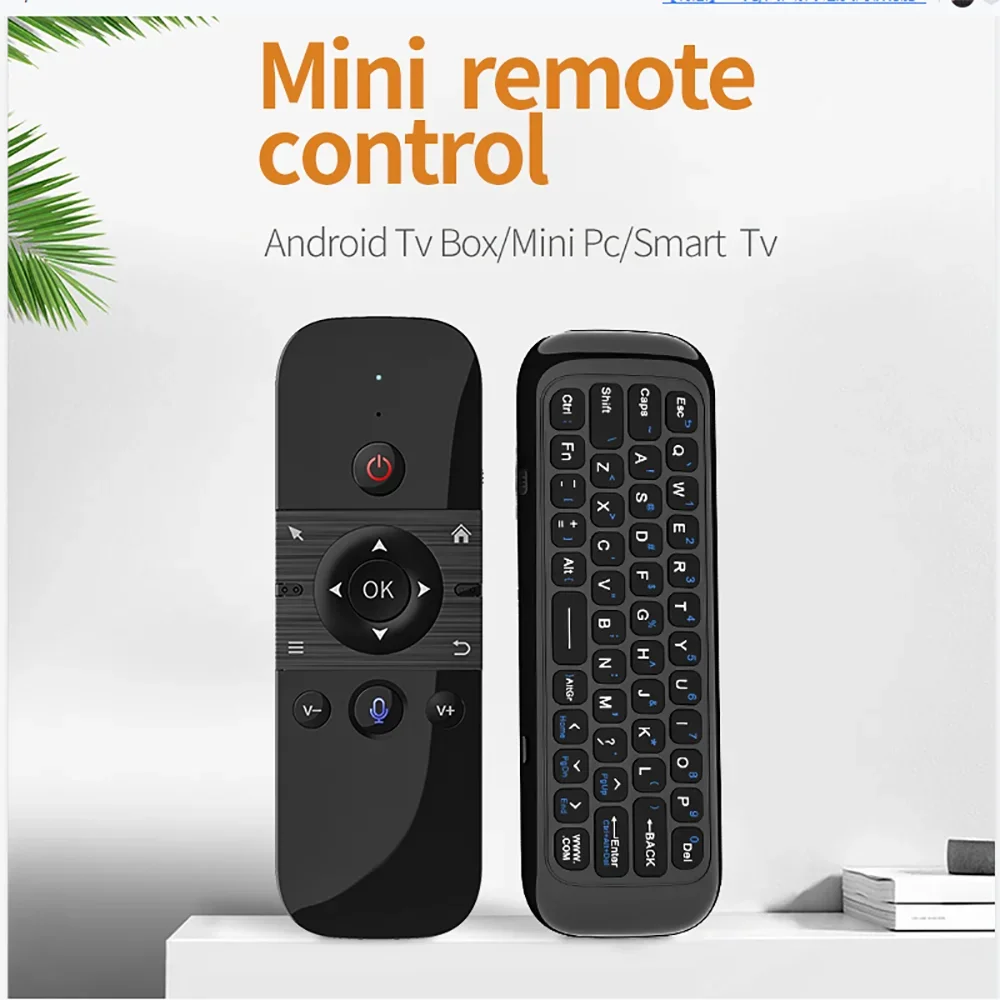 Wireless Air Voice Mouse 2 in 1 2.4G Bluetooth Mini Keyboard Rechargeable Remote Control IR Learning for Smart TV Android TV Box