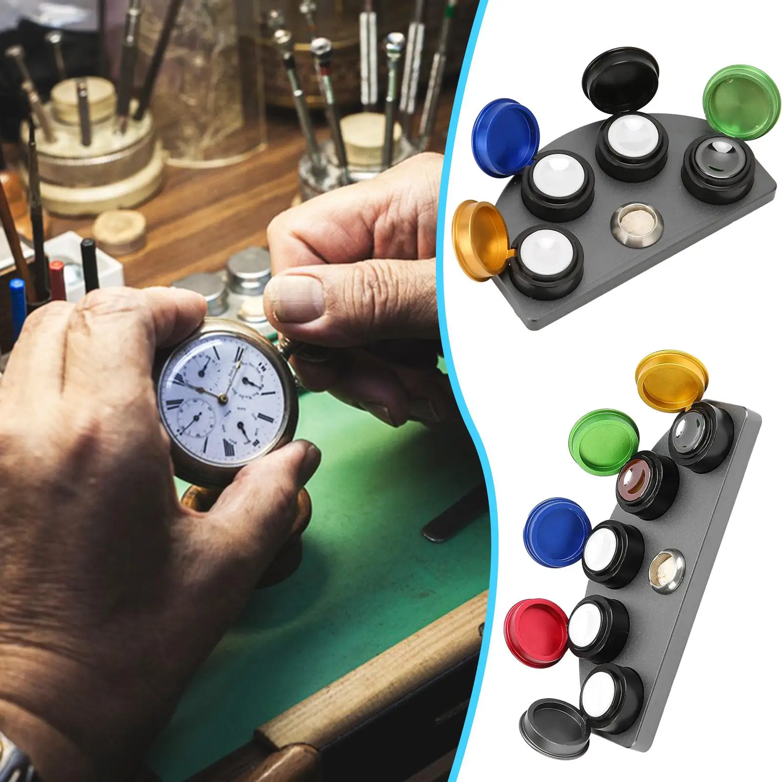 Practical Watch Oil Dipping Tool Set Multipurpose Lubrication Application for Horologist for Watch Clock Repair