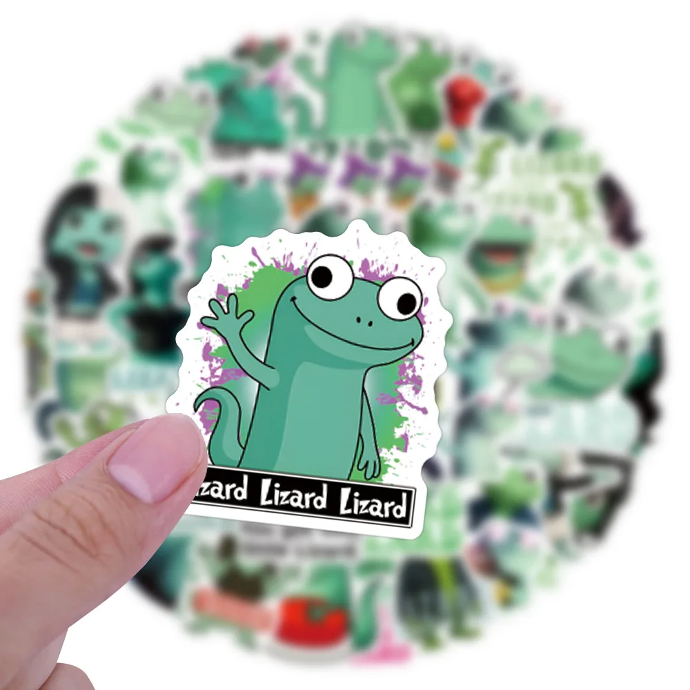 

10/30/50PCS Cartoon Lizard MEME Cute Animal Cartoon Image DIY Decorative Suitcase Mobile Case Laptop Waterproof Sticker Kids Toy