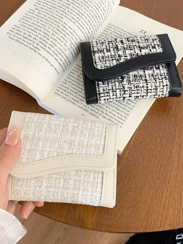 

New PU Leather Women Wallets Large Capacity Solid Color Coin Purse Lightweight Money Bag Women