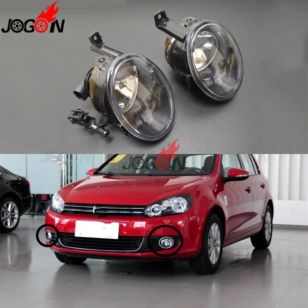 

2 шт., выпуклые линзы для переднего бампера автомобиля Volkswagen VW Golf 5 GTI Jetta MK5 V Tiguan 2008 - 2010