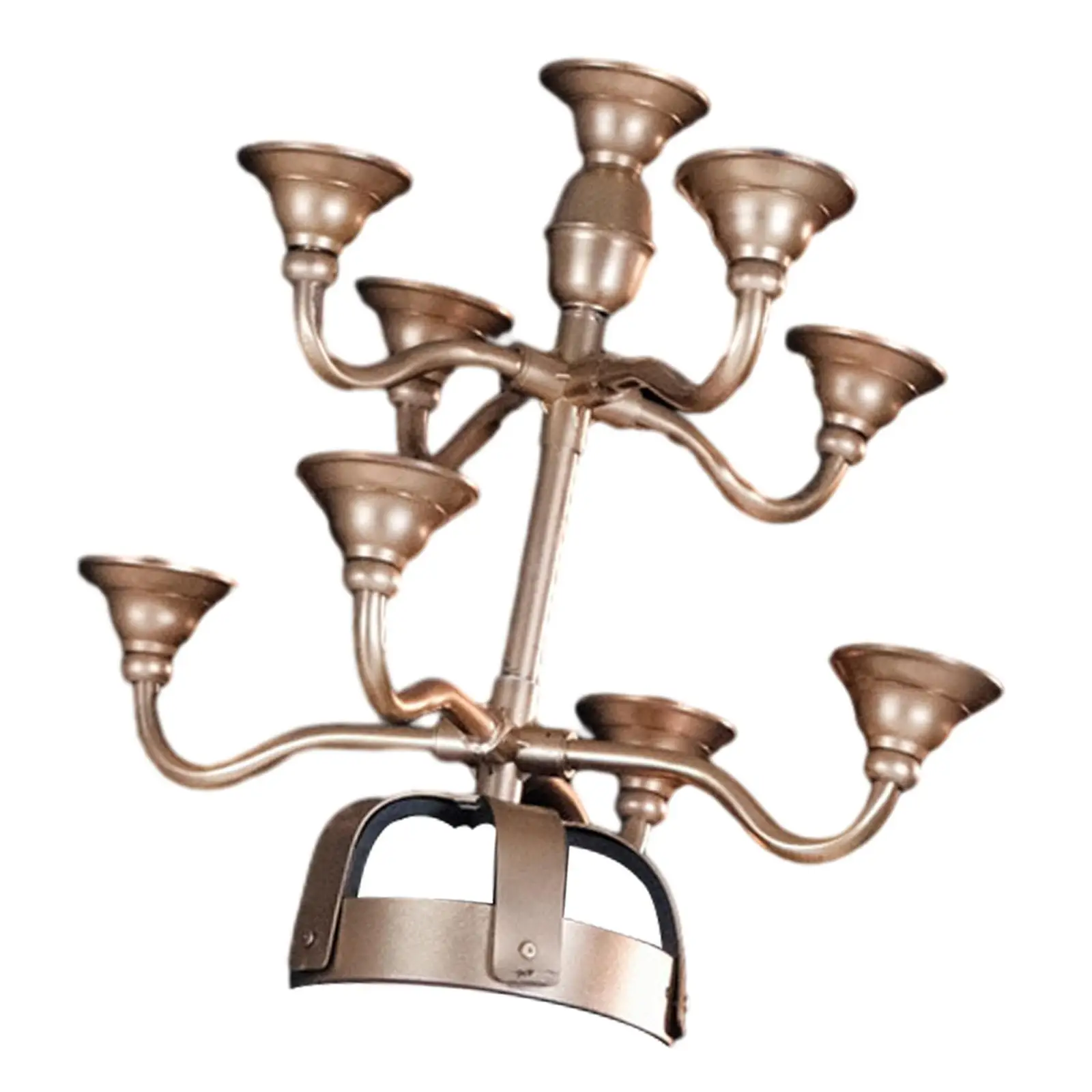 Portavelas de montaje en cabeza, accesorio de escenario de fibra de poliéster ajustable, candelabro elegante para espectáculo de vestidos de danza del vientre