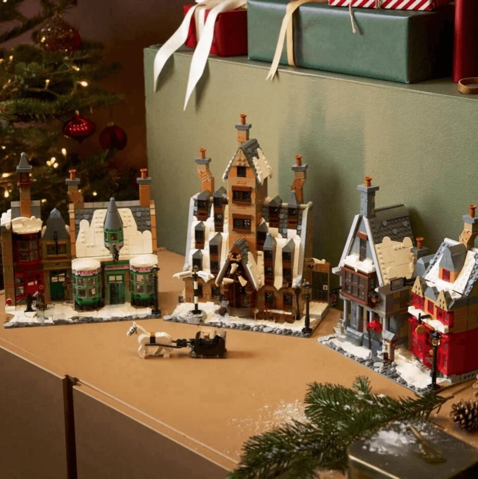 

Новый классический деревенский вид на улицу, строительный блок, архитектура, сцена, украшение для дома, сборка, игрушка для взрослых, фанат, рождественские подарки