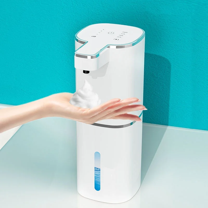 

STLF OEM/ODM Custom logo Automatic Soap Dispenser 420ml Touchless Foam Soap Dispenser Dish Hand Soap Dispenser for Bathroom