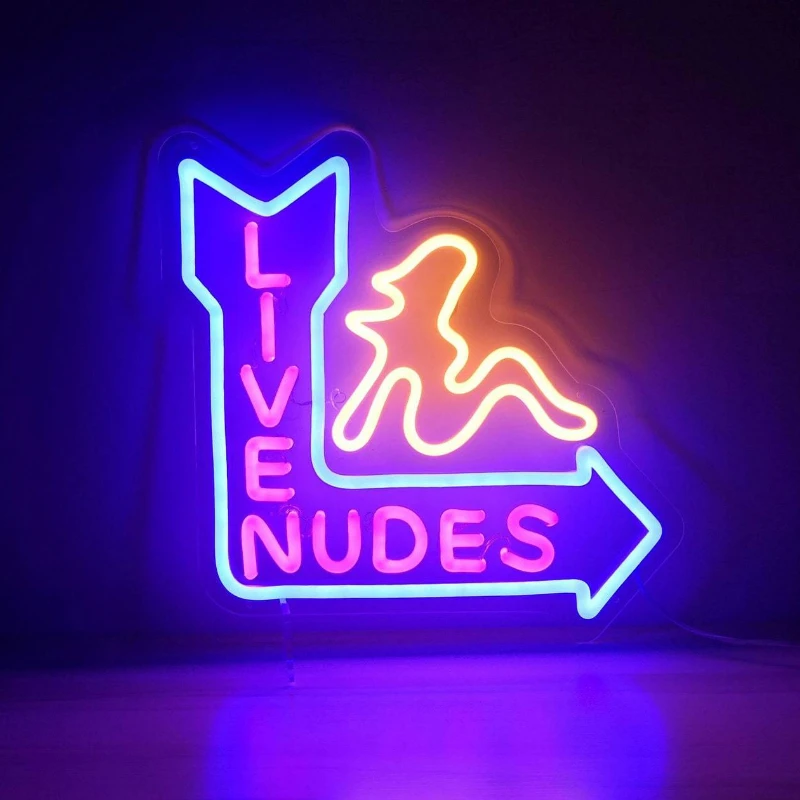 Live-Nudes Neon-Schild Lichter tanzen Clubs Bar Streifen Club Dekoration hand gefertigte Flex LED Neonlichter benutzer definierte Neon-Zeichen