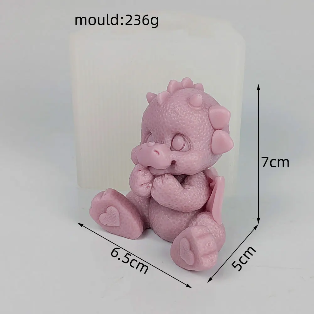 

3D животные милые формы дракона для ног и любви силиконовые формы крылья динозавра свечи формы для мыла на свадьбу, день рождения DW0640