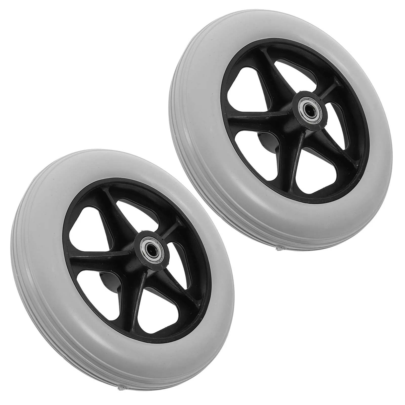 2pcs Universal Wheel Drive Walker Wheelchair Front Electric Manual Parts Plastic Cart Trolley Wear Resistant Heavy Duty
