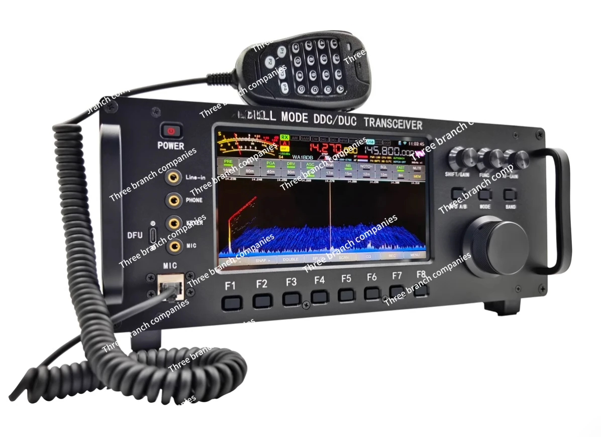 Одиночный корпус 20 Вт 0-750 МГц DDC/DUC трансивер мобильного радио LF/HF/6M/VHF/UHF трансивер для UA3REO с WIFI