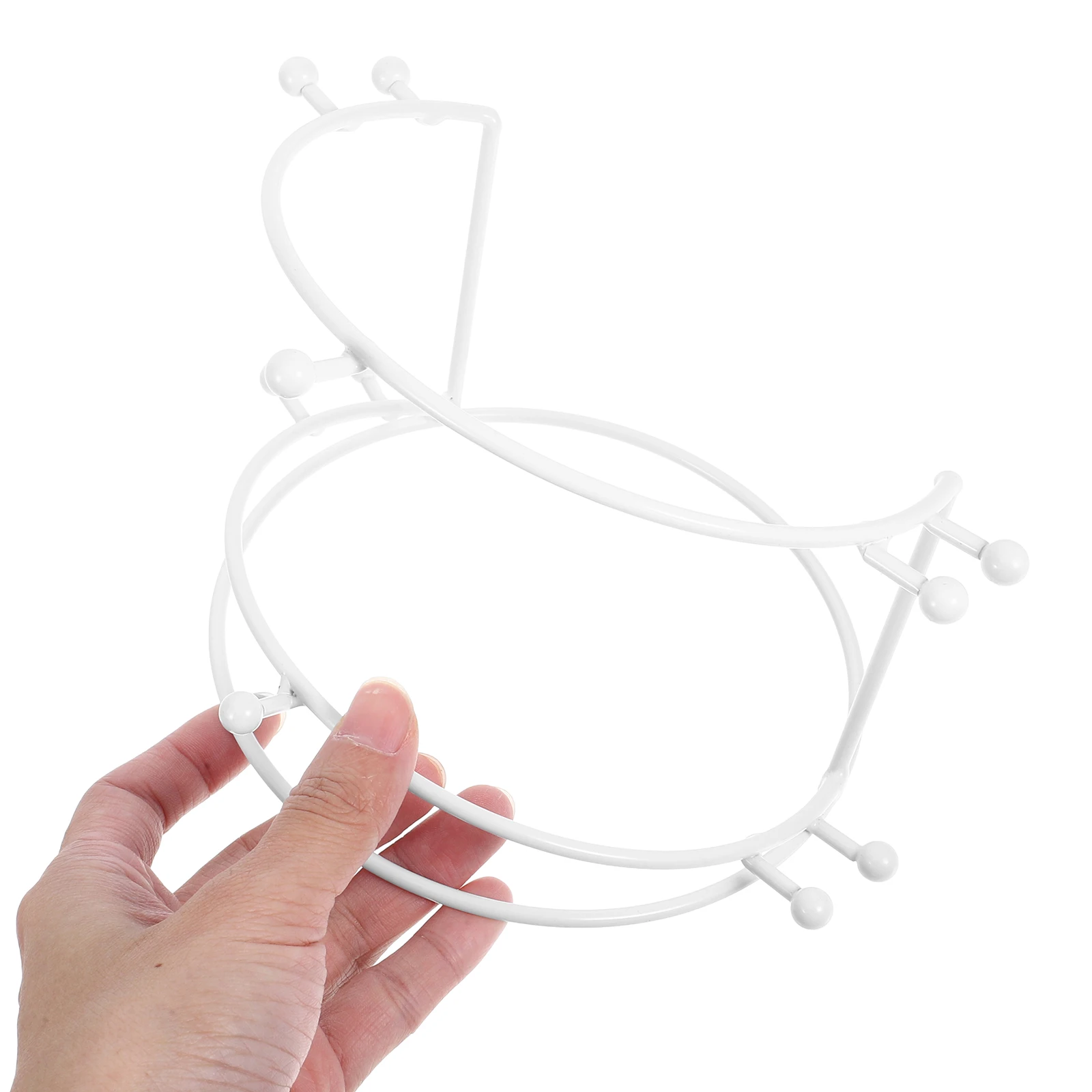 

Elegant Crown Display Rack Alloy Headband Holder Stand For Wedding Hair Hoops Storage Organizer Stable Lightweight Desktop Metal