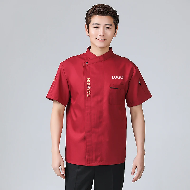 

"Chef Uniform For Men Jacket Cooking Clothes Kitchen Shirt Suit Waitress Food Service Coat Girl Personalized Works Custom Logo