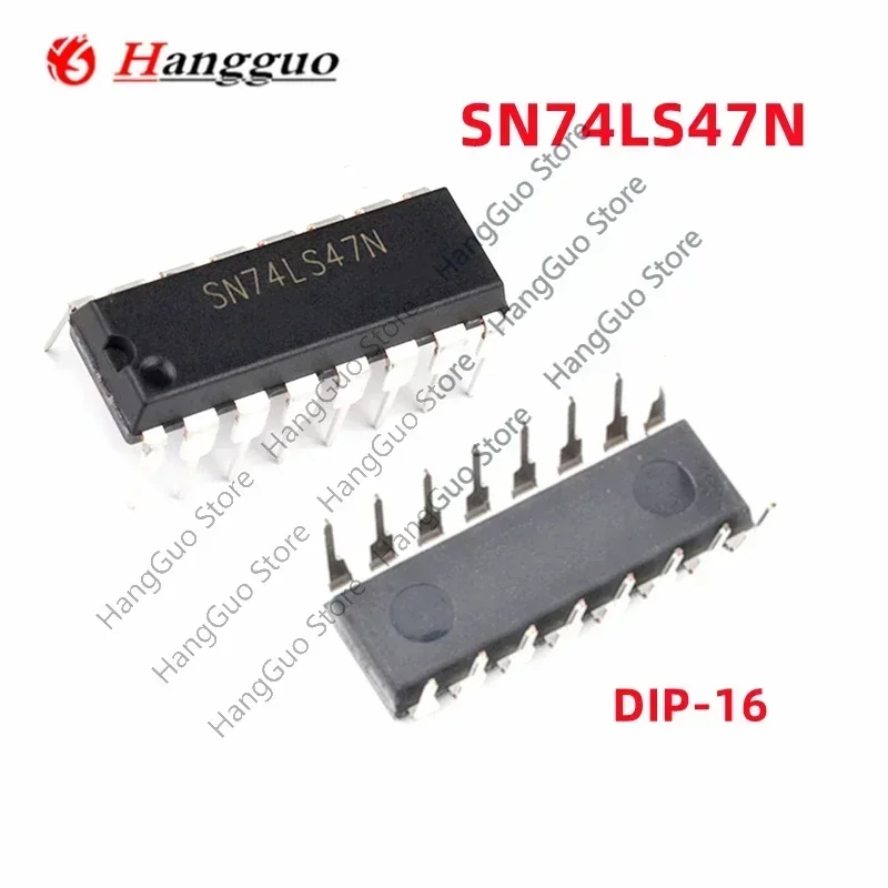 50Pcs/Lot Original brand new  SN74LS47N SN74LS47 74LS47 DIP16 IC DECOD/DRVR Chip  Best Quality