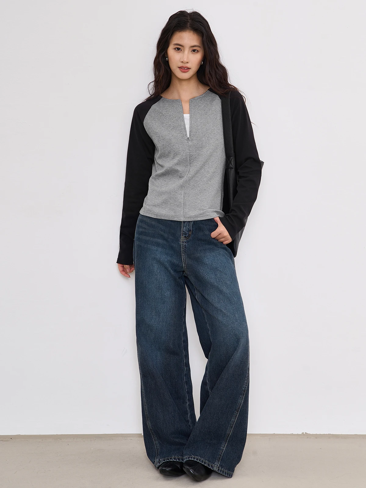 

Женский вязаный кардиган MoZa Commuter с длинными рукавами и открытыми плечами, приталенный, весна 2026, новинка